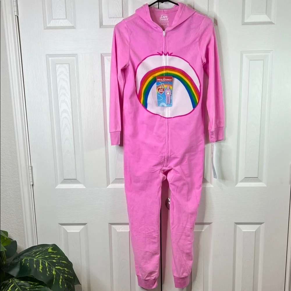 Girls' Care Bears Union Suit - Pink L (10/12)